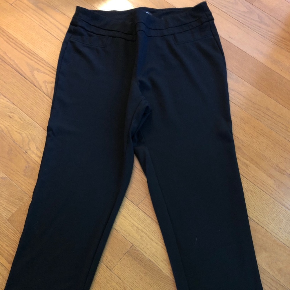Black knit pants